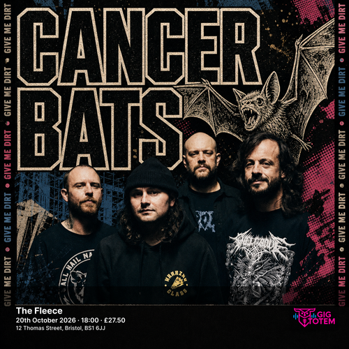 Cancer Bats Ignite at The Fleece on 20 October 2026 gig poster