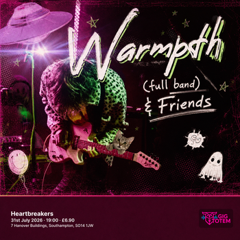 Warmpth (full band) & Friends at Heartbreakers on 31 July 2026 gig poster