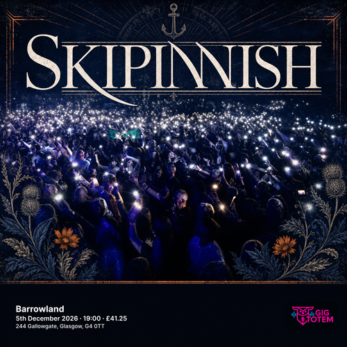 Skipinnish at Barrowland on 5 December 2026 gig poster