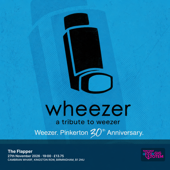 Wheezer - Weezer. Pinkerton 30th Anniversary. at The Flapper on 27 November 2026 gig poster