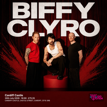 Biffy Clyro at Cardiff Castle on 30 July 2026 gig poster