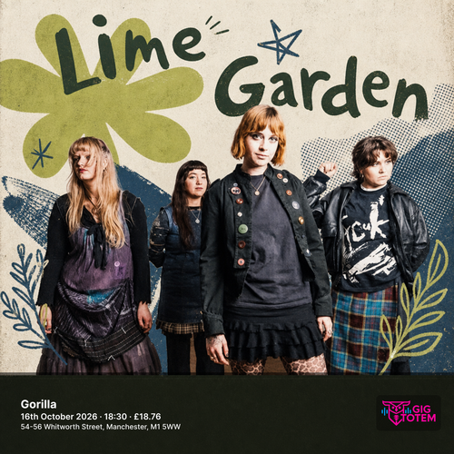 Lime Garden at Gorilla on 16 October 2026 gig poster