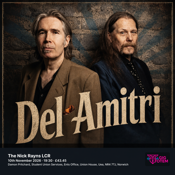 Del Amitri at The Nick Rayns LCR on 10 November 2026 gig poster
