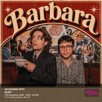 AN EVENING WITH BARBARA Barbara at DUST on 12 December 2026 gig poster