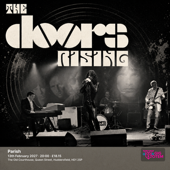 The Doors Rising at Parish on 13 February 2027 gig poster