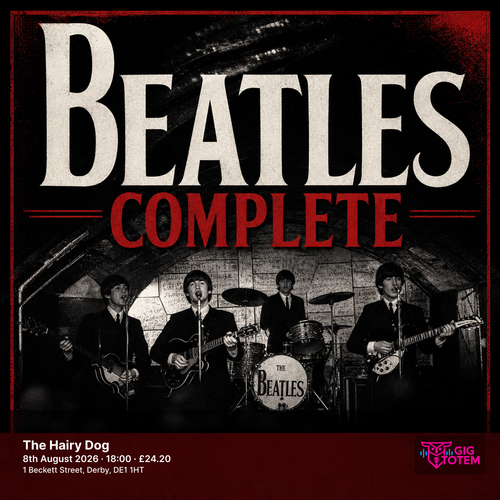 Beatles Complete at The Hairy Dog on 8 August 2026 gig poster