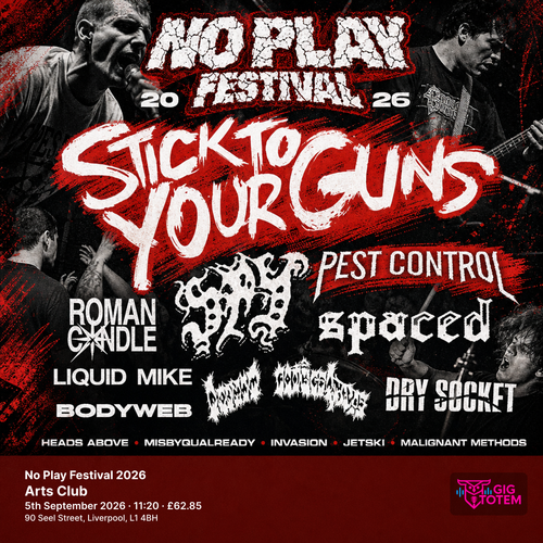 No Play Festival 2026 Spaced, Pest Control at Arts Club on 5 September 2026 gig poster