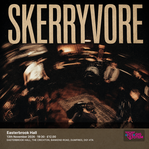Skerryvore at Easterbrook Hall on 13 November 2026 gig poster
