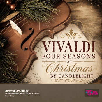 Vivaldi Four Seasons at Christmas by Candlelight at Shrewsbury Abbey on 10 December 2026 gig poster