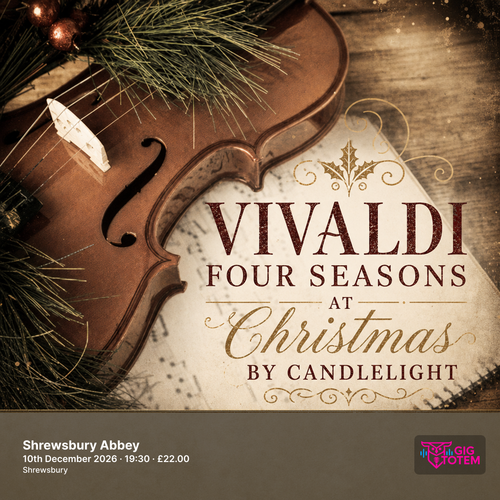 Vivaldi Four Seasons at Christmas by Candlelight at Shrewsbury Abbey on 10 December 2026 gig poster