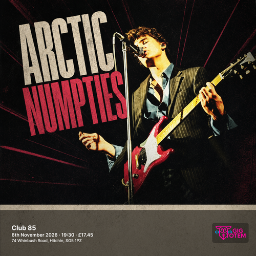 Arctic Numpties at Club 85 on 6 November 2026 gig poster