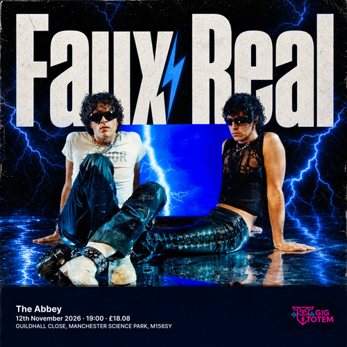 Faux Real at The Abbey on 12 November 2026 gig poster