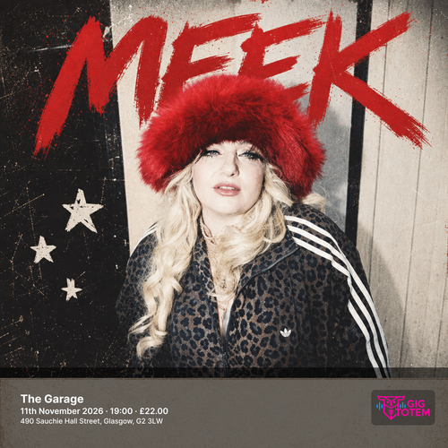 Meek at Garage on 11 November 2026 gig poster