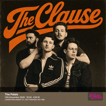 The Clause at The Palais on 12 December 2026 gig poster