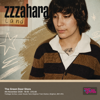 zzzahara at Green Door Store on 4 November 2026 gig poster
