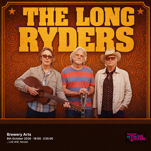 The Long Ryders at Brewery Arts on 8 October 2026 gig poster