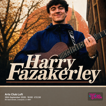 Harry Fazakerley at ARTS CLUB on 26 September 2026 gig poster