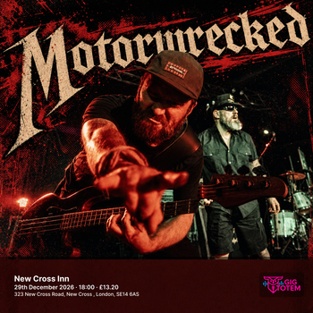 Motorwrecked at New Cross Inn on 29 December 2026 gig poster
