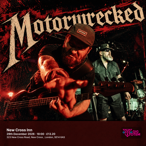 Motorwrecked at New Cross Inn on 29 December 2026 gig poster