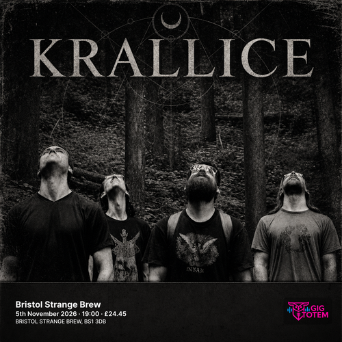 Krallice at Strange Brew on 5 November 2026 gig poster