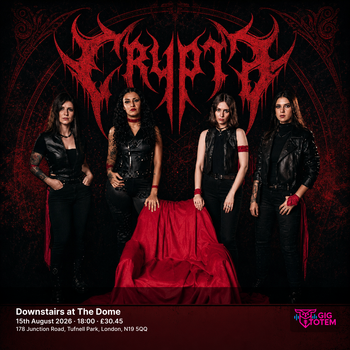Crypta at Downstairs at The Dome on 15 August 2026 gig poster