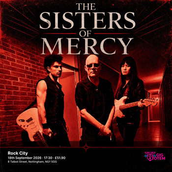 The Sisters Of Mercy at Rock City on 18 September 2026 gig poster