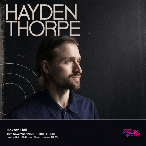 Hayden Thorpe at Hoxton Hall on 18 November 2026 gig poster