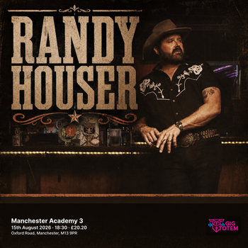 Randy Houser at Manchester Academy 3 on 15 August 2026 gig poster