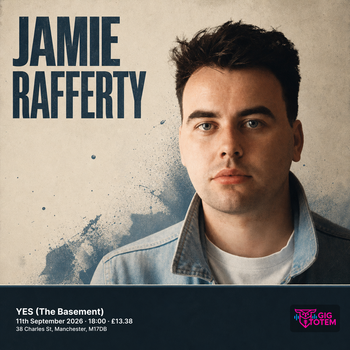 Jamie Rafferty at YES (The Basement) on 11 September 2026 gig poster