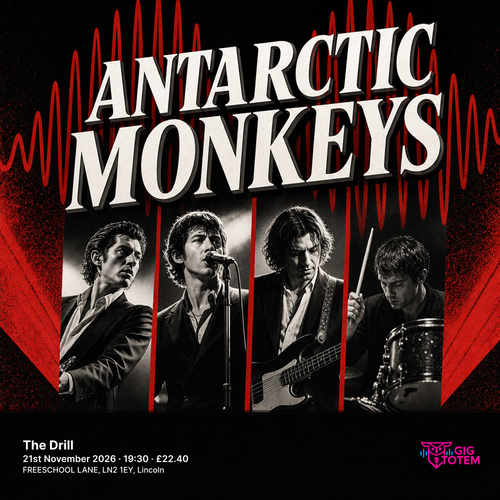 Antarctic Monkeys at The Drill on 21 November 2026 gig poster