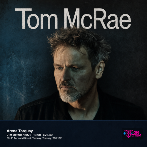 TOM MCRAE at Arena Torquay on 21 October 2026 gig poster