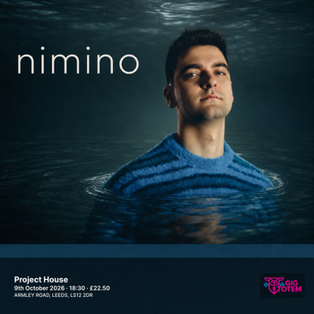 nimino at Project House on 9 October 2026 gig poster