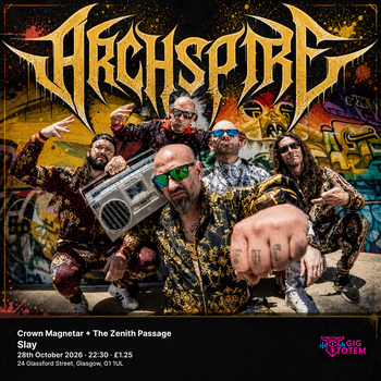 Archspire + Crown Magnetar + The Zenith Passage Crown Magnetar, Archspire at Slay on 28 October 2026 gig poster