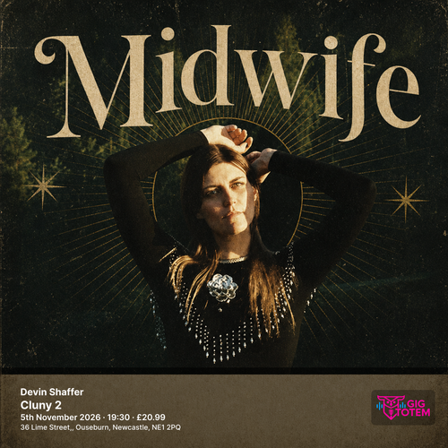 Midwife + Devin Shaffer Devin Shaffer, Midwife at Cluny 2 on 5 November 2026 gig poster