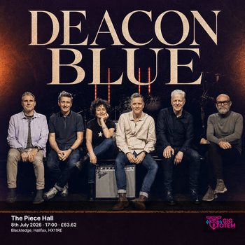 Deacon Blue at The Piece Hall on 8 July 2026 gig poster