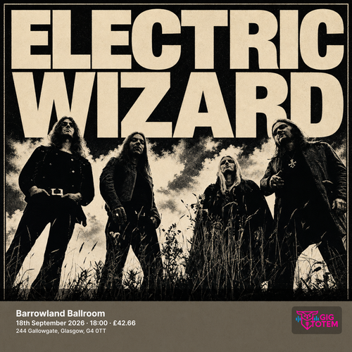 Electric Wizard at Barrowland Ballroom on 18 September 2026 gig poster