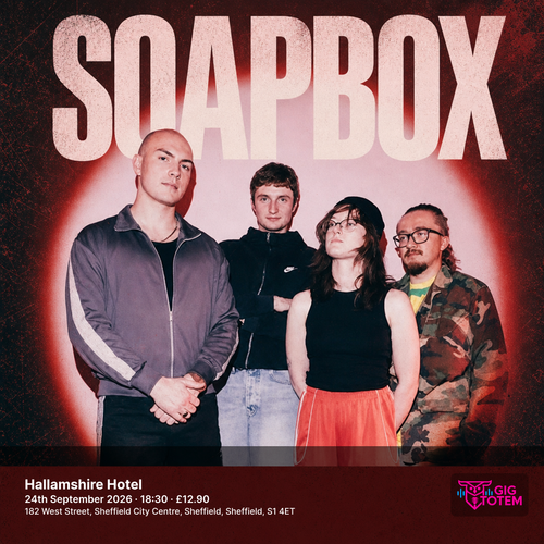 SOAPBOX at Hallamshire Hotel on 24 September 2026 gig poster