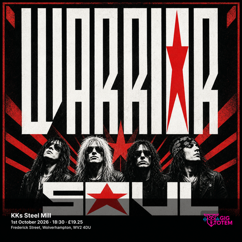 Warrior Soul at KKs Steel Mill on 1 October 2026 gig poster