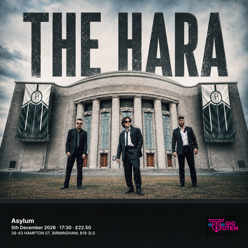 The Hara at Asylum on 5 December 2026 gig poster