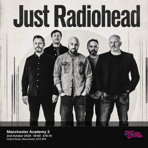 Just Radiohead at Manchester Academy 3 on 2 October 2026 gig poster