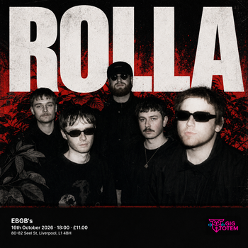 ROLLA at EBGB's on 16 October 2026 gig poster