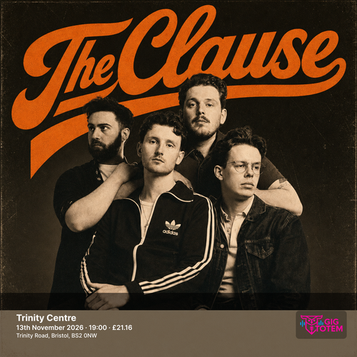 The Clause at Trinity Centre on 13 November 2026 gig poster