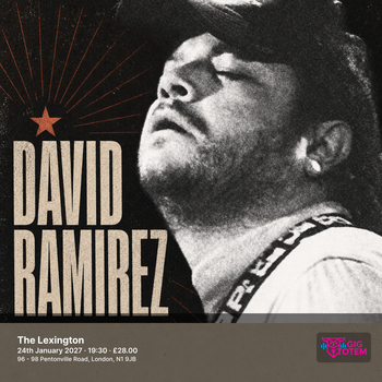 David Ramirez at The Lexington on 24 January 2027 gig poster