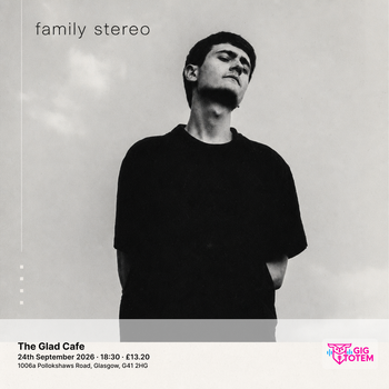 Family Stereo Kathi Deakin at The Glad Cafe on 24 September 2026 gig poster