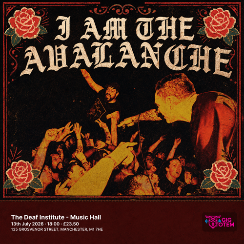 I Am The Avalanche Cold Years at The Deaf Institute on 13 July 2026 gig poster
