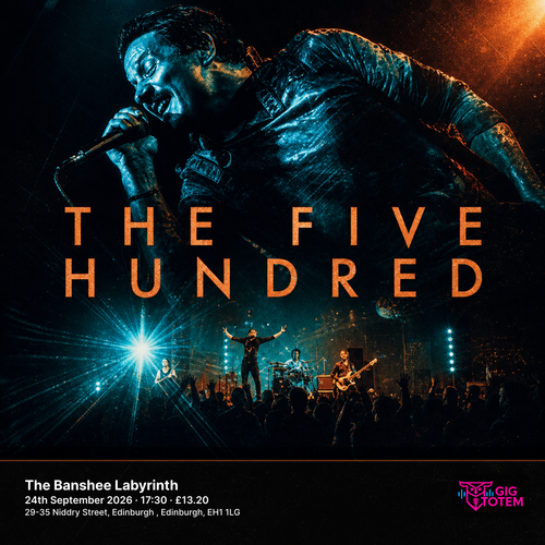 The Five Hundred at The Banshee Labyrinth on 24 September 2026 gig poster