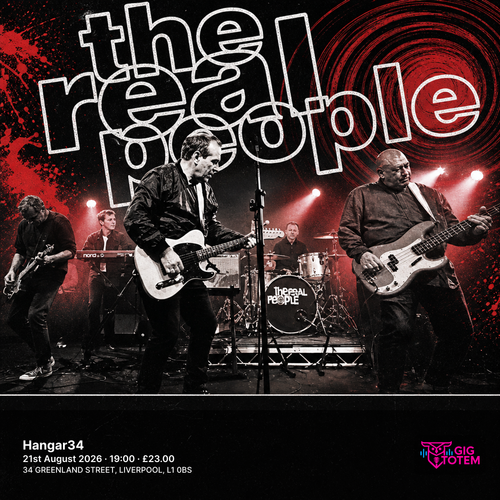 The Real People at Hangar34 on 21 August 2026 gig poster