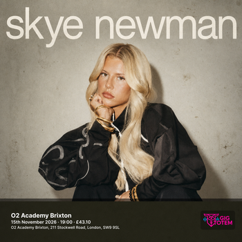 Skye Newman at O2 Academy Brixton on 15 November 2026 gig poster
