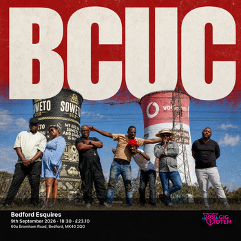 BCUC at Esquires on 9 September 2026 gig poster