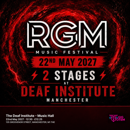 RGM Festival at The Deaf Institute on 22 May 2027 gig poster